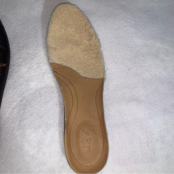 UGG Brown Hendricks Grizzly Mens Size 12 Slip On Driving Loafer Moccasin - Picture 9 of 11